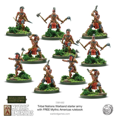 Mythic Americas: Tribal Nations - Tribal Nations Warband Starter Army with FREE Mythic Americas Rulebook