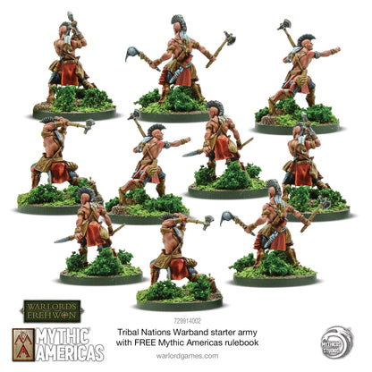 Mythic Americas: Tribal Nations - Tribal Nations Warband Starter Army with FREE Mythic Americas Rulebook