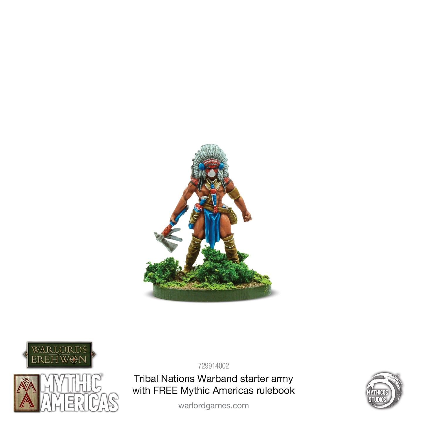 Mythic Americas: Tribal Nations - Tribal Nations Warband Starter Army with FREE Mythic Americas Rulebook