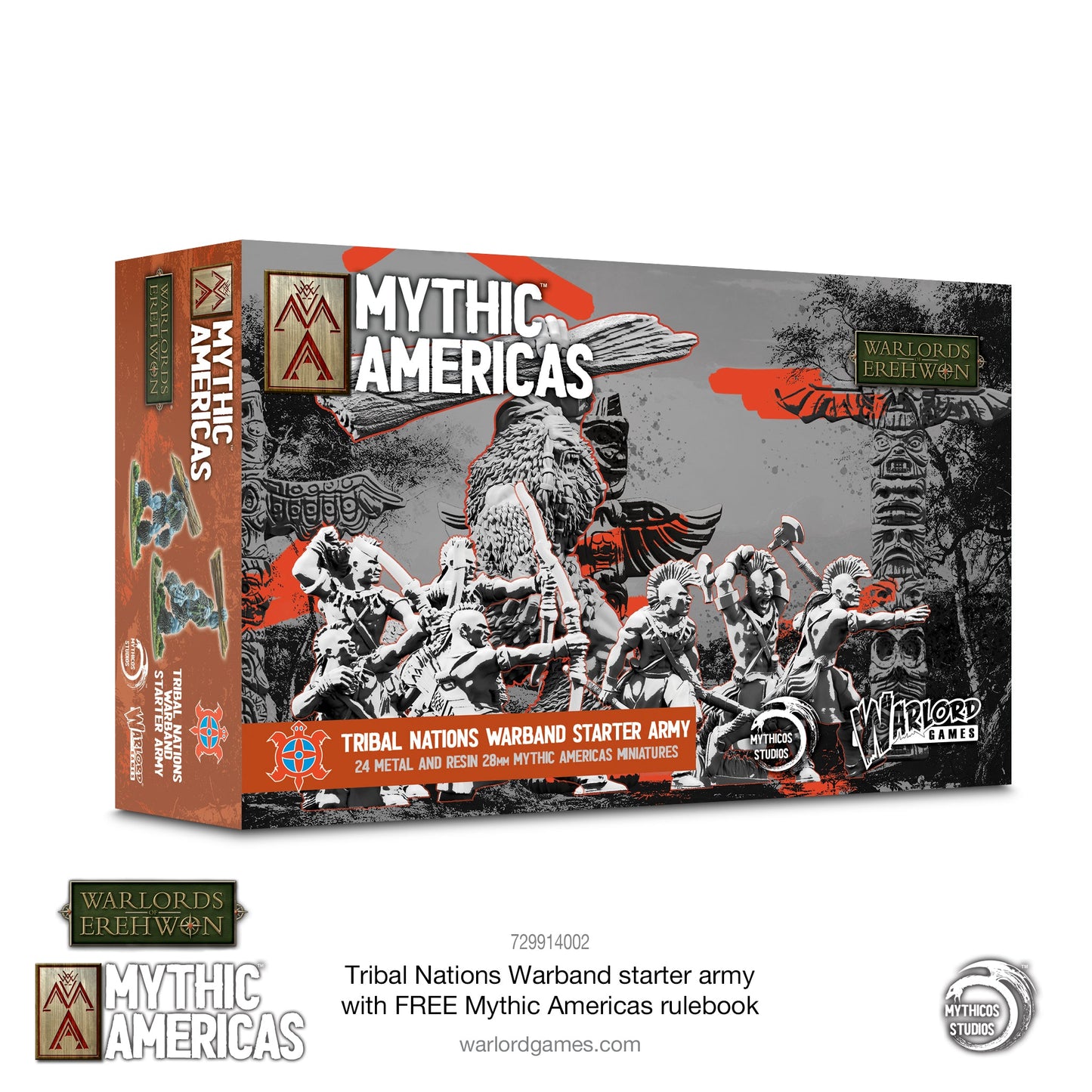 Mythic Americas: Tribal Nations - Tribal Nations Warband Starter Army with FREE Mythic Americas Rulebook