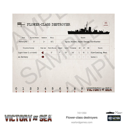 Victory at Sea: Royal Navy - Flower-class destroyers