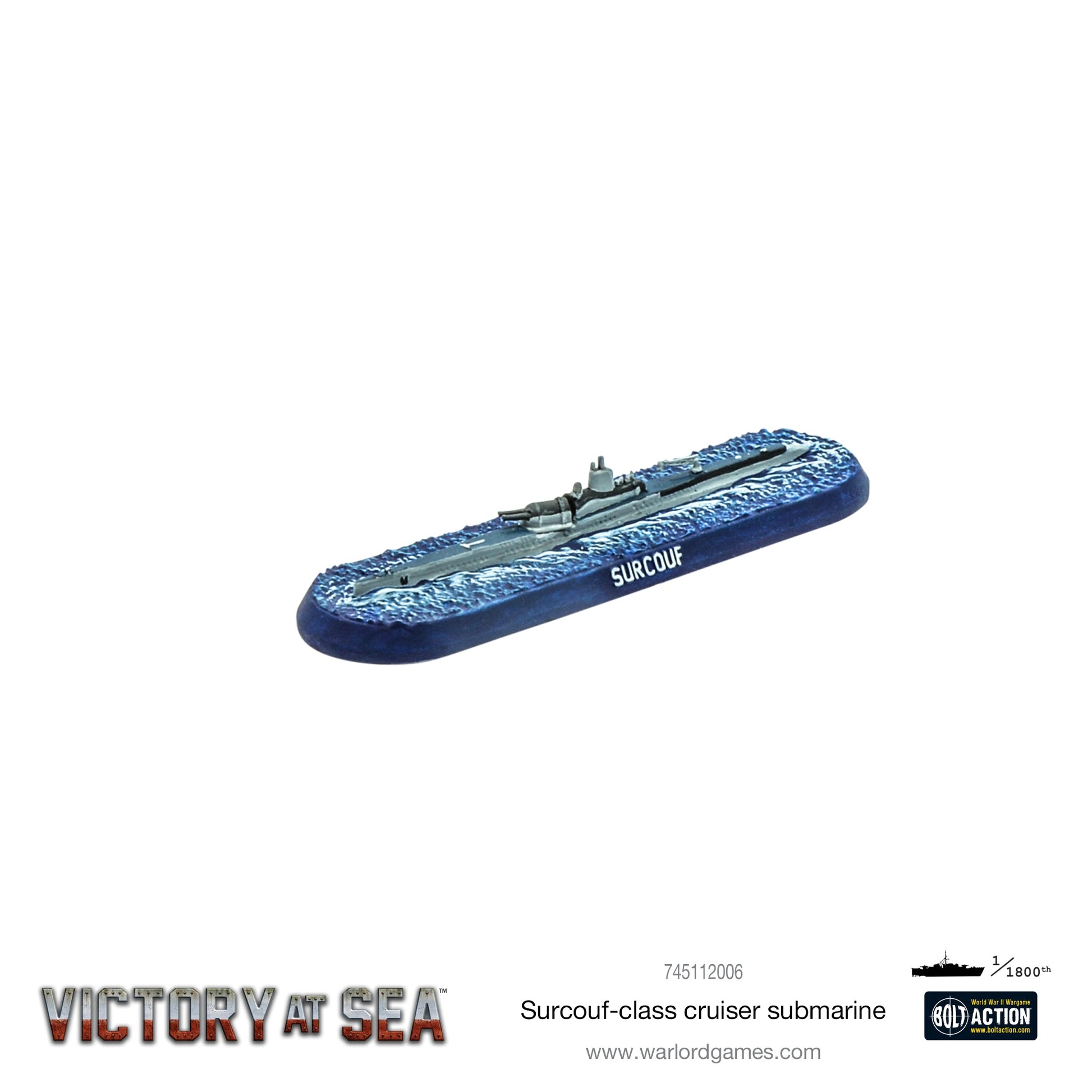 Victory at Sea: Marine Nationale - Surcouf cruiser submarine