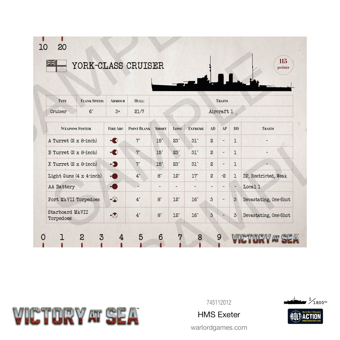 Victory at Sea: Royal Navy - HMS Exeter