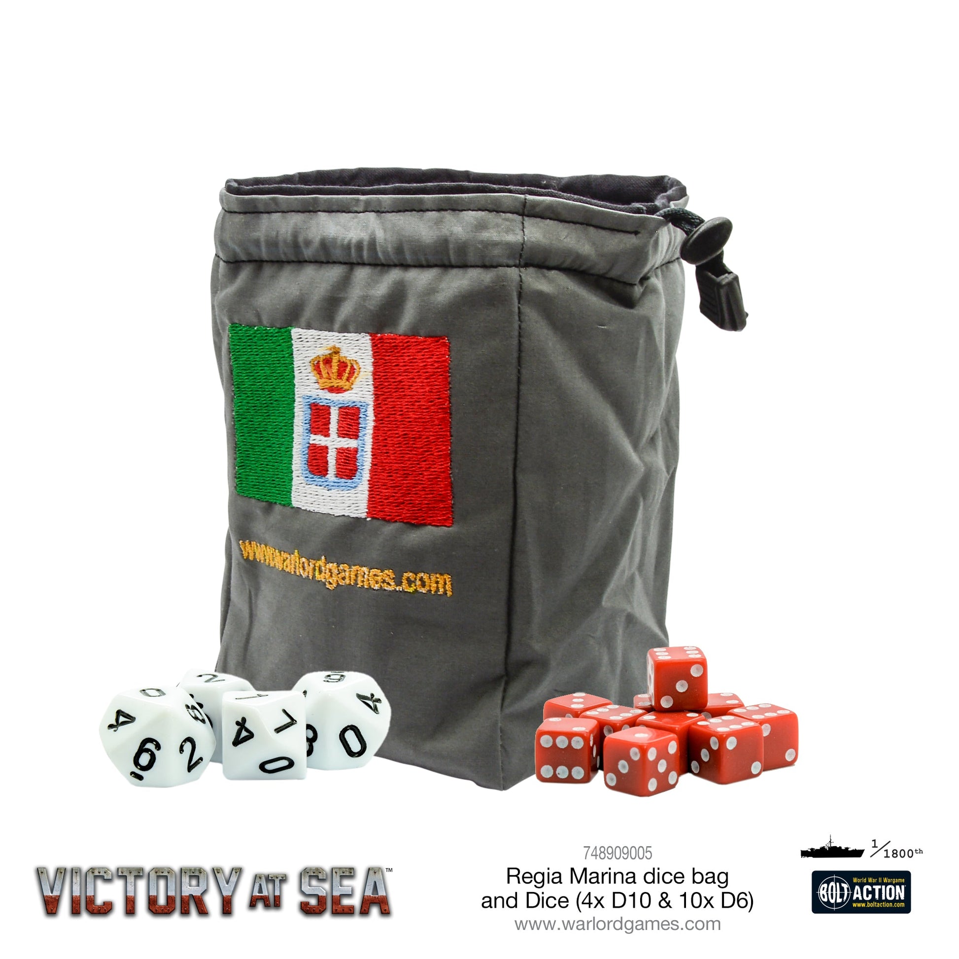 Victory at Sea: Regia Marina - Regia Marina Dice and Dice bag