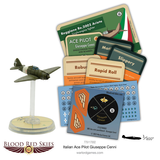 Blood Red Skies: Regia Aeronautica - Italian Ace Pilot: Giuseppe Cenni