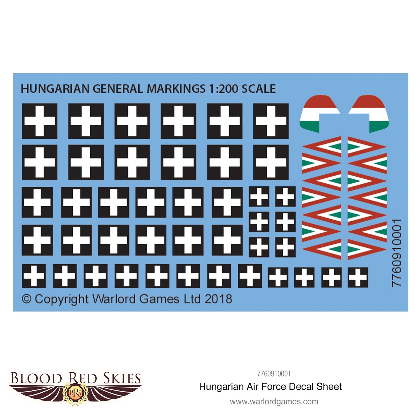 Blood Red Skies: Hungarian Air Force decal sheet