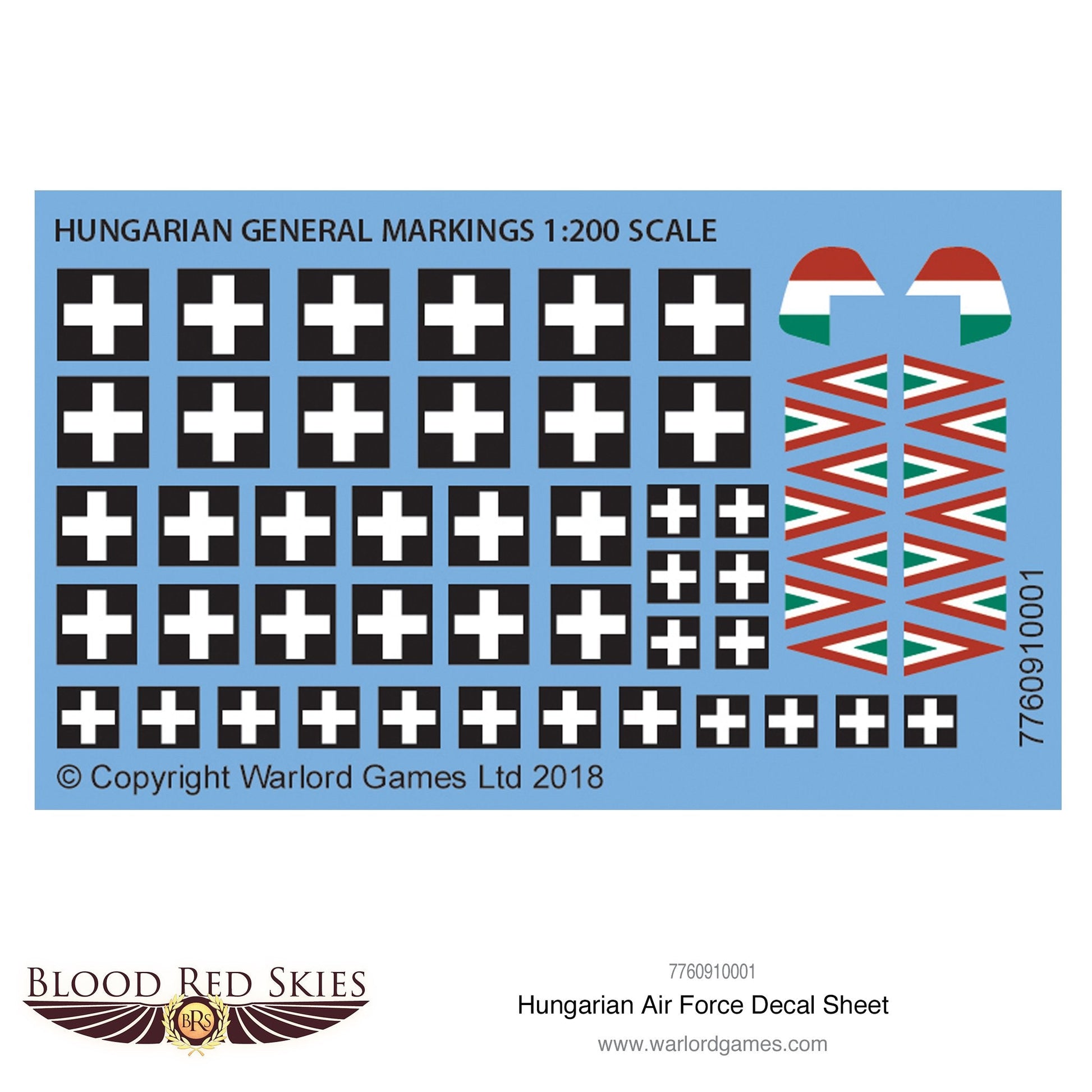 Blood Red Skies: Hungarian Air Force decal sheet