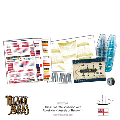 Black Seas: Royal Navy - Small 3rd rate squadron with Royal Navy Vessels of Renown 1