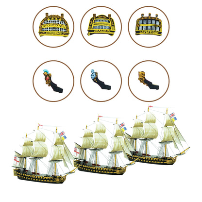 Black Seas: Royal Navy - Royal Navy 3rd Rates Named ships Pack 3 BUNDLE
