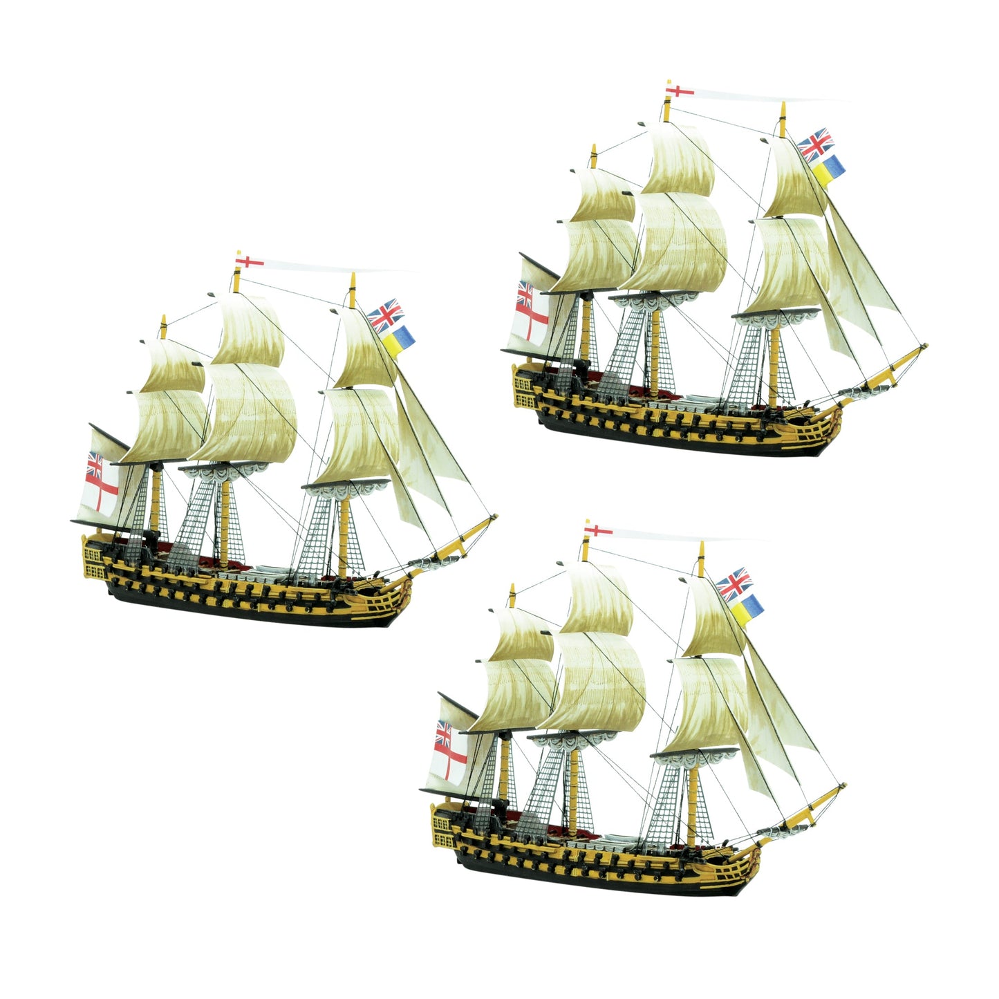 Black Seas: Royal Navy - Royal Navy 3rd Rates Named ships Pack 3 BUNDLE
