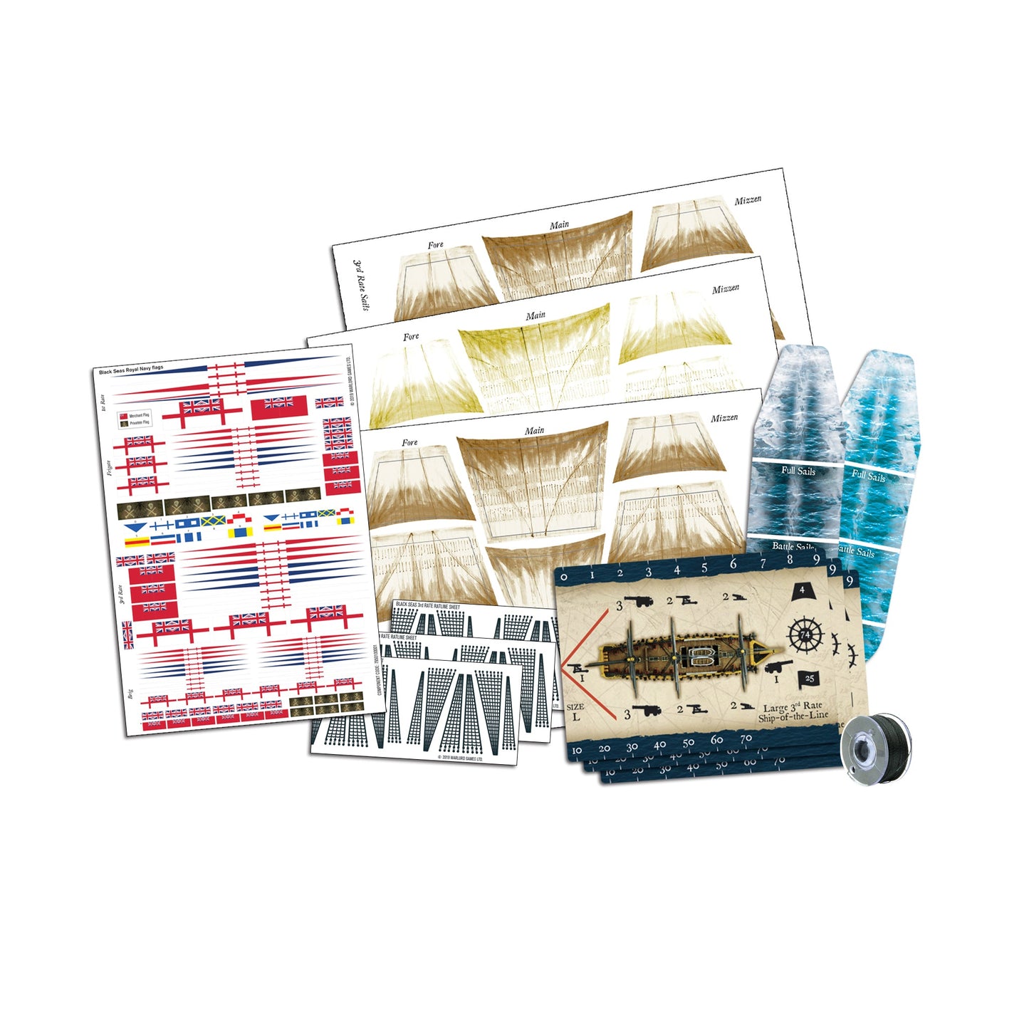 Black Seas: Royal Navy - Royal Navy 3rd Rates Named ships Pack 3 BUNDLE