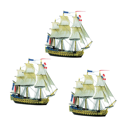 Black Seas: French Navy - FRENCH 3rd Rates Named ships Pack 4 BUNDLE