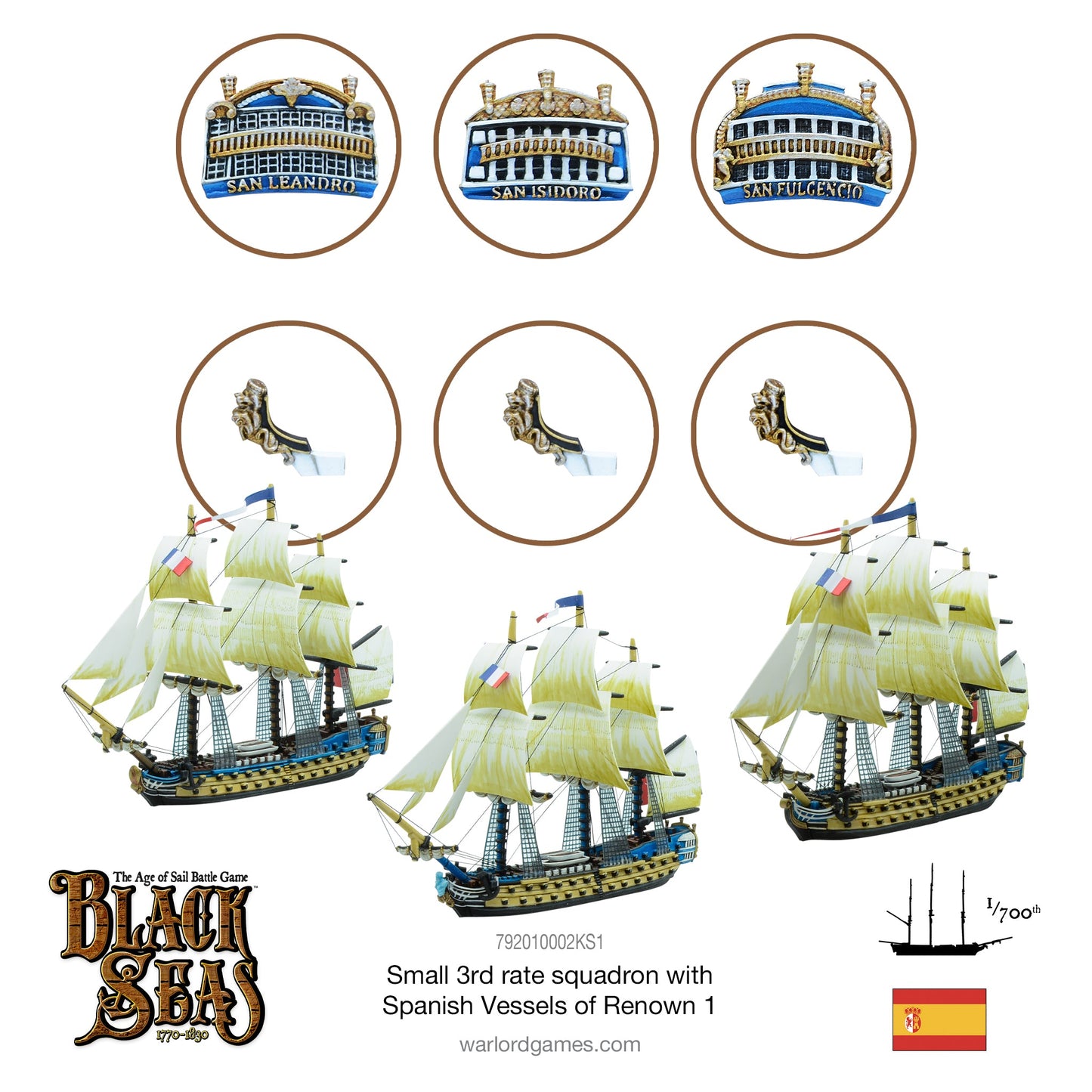 Black Seas: Small 3rd rate squadron with Spanish Vessels of Renown 1