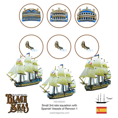 Black Seas: Small 3rd rate squadron with Spanish Vessels of Renown 1