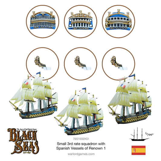 Black Seas: Small 3rd rate squadron with Spanish Vessels of Renown 1