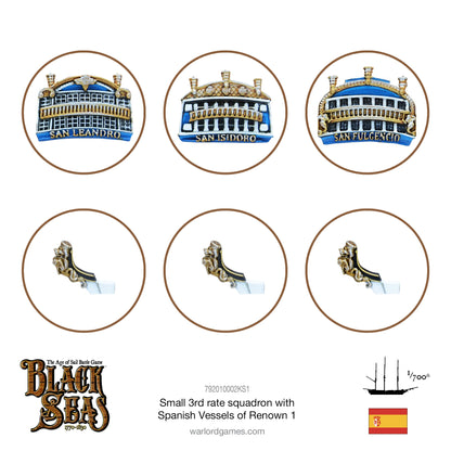 Black Seas: Small 3rd rate squadron with Spanish Vessels of Renown 1