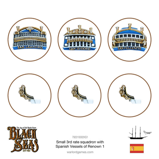 Black Seas: Small 3rd rate squadron with Spanish Vessels of Renown 1