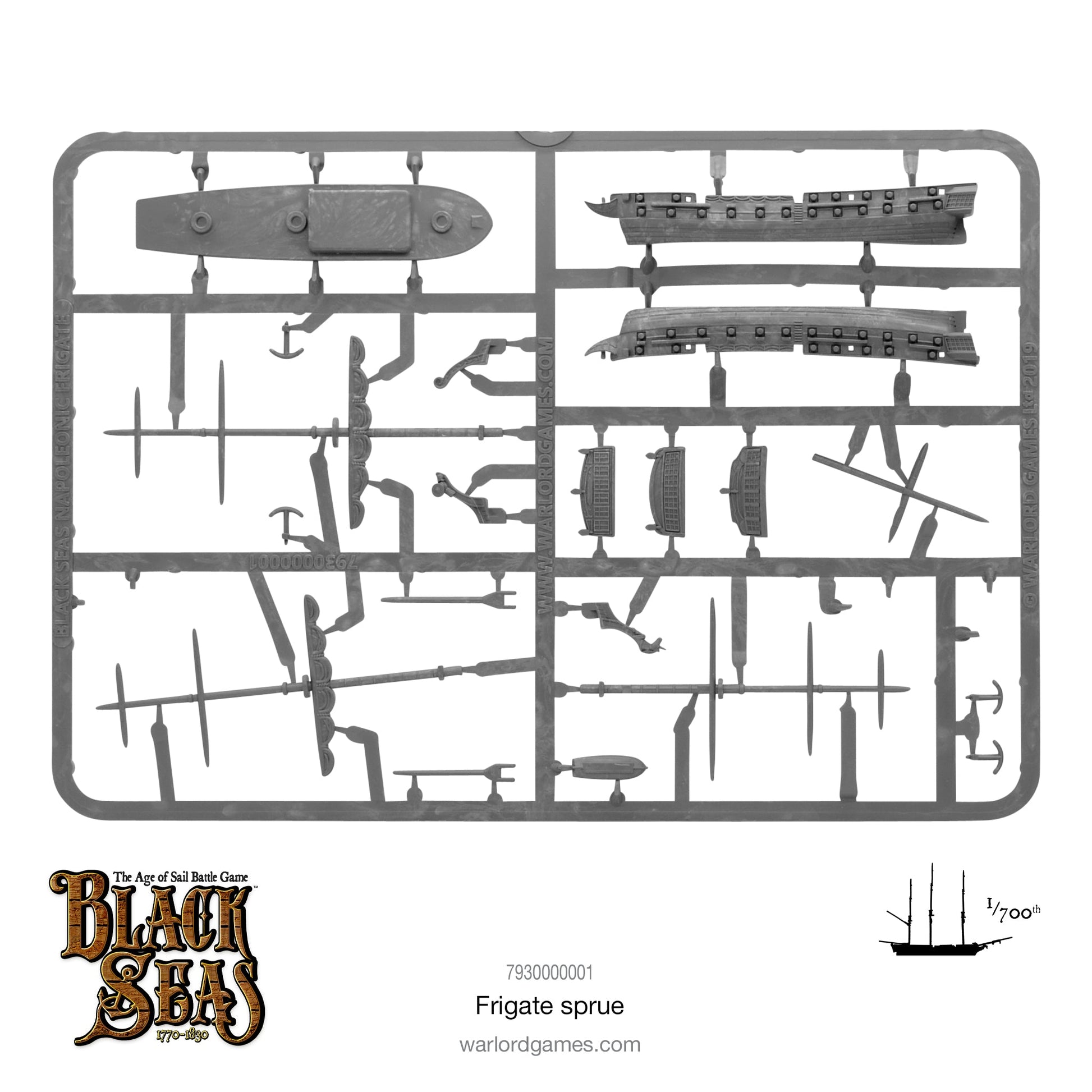 Black Seas: Frigate Sprue