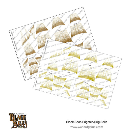 Black Seas: French Navy - Frigate/Brig Sails (light + dark)