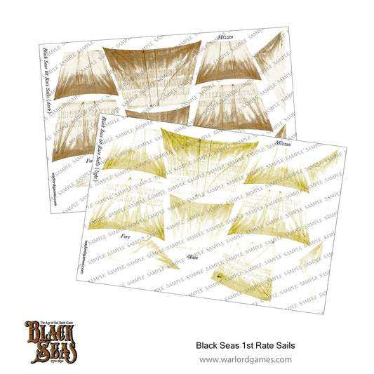 Black Seas: French Navy - 1st rate Sails (light + dark)
