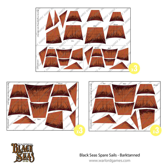Black Seas: Spare sails - barktanned
