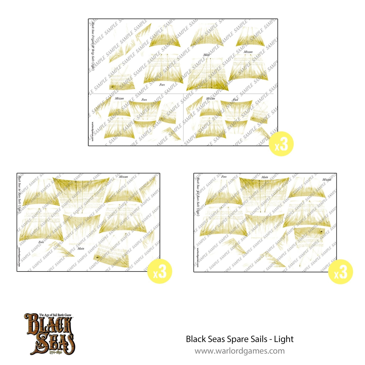 Black Seas: Spare sails - light