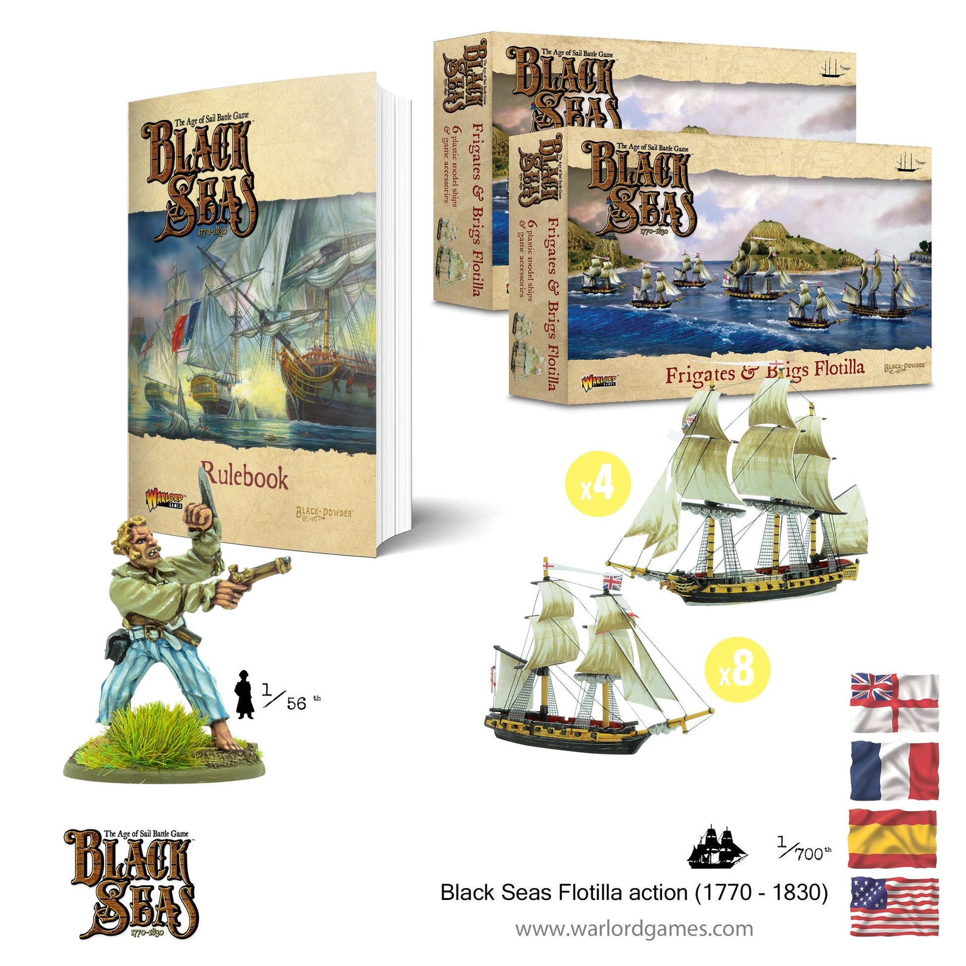 Black Seas: French Navy - Flotilla action (1770 - 1830)