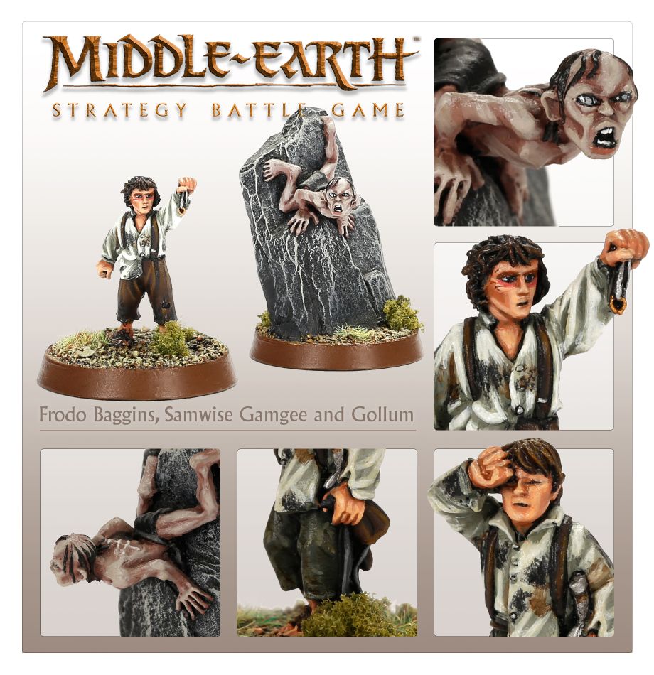 Frodo Baggins™, Samwise Gamgee™ & Gollum™