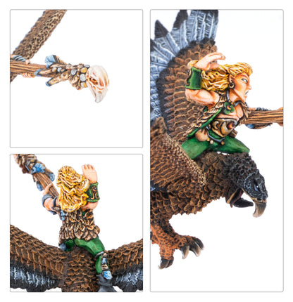 Wood Elf Mage on Warhawk