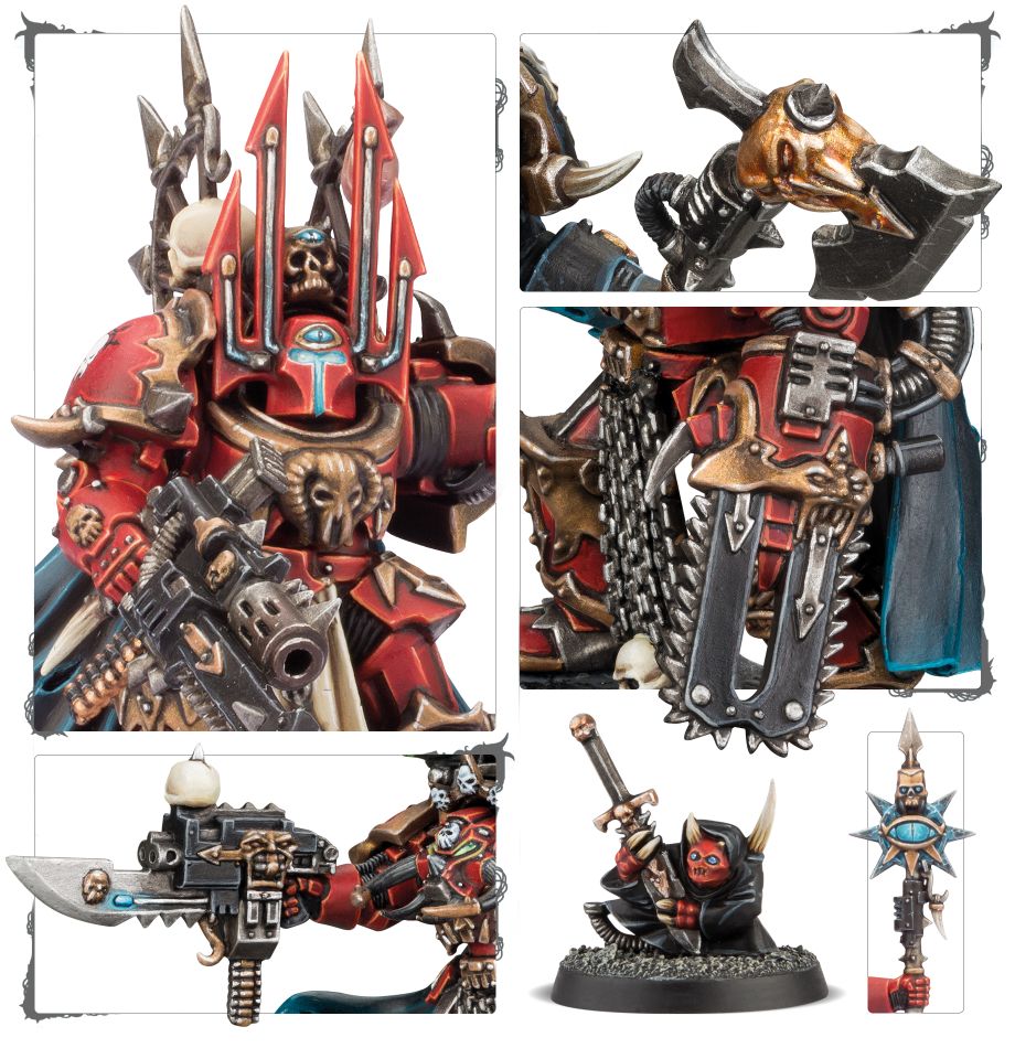 Chaos Lord in Terminator Armour / Sorcerer Lord in Terminator Armour