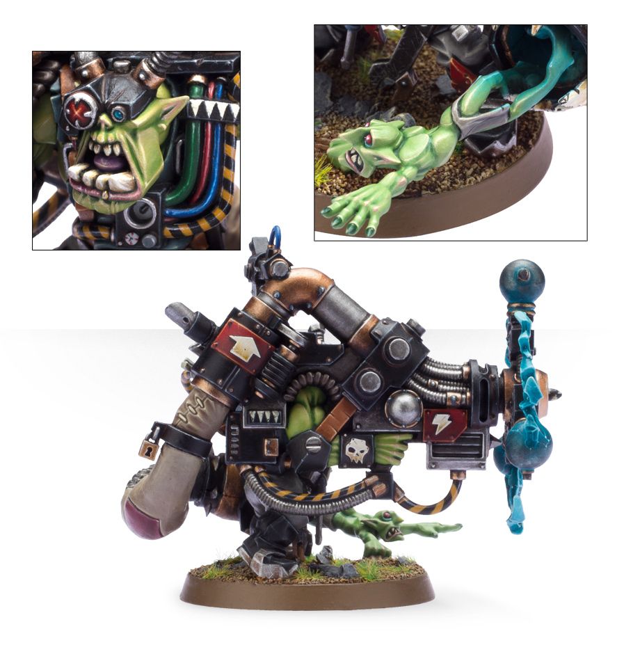 Big Mek with Shokk Attack Gun