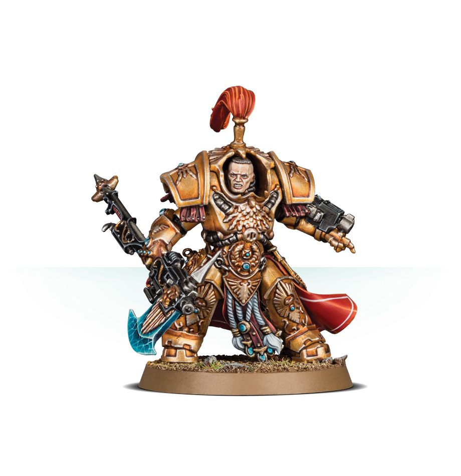Allarus Custodians / Shield-Captain in Allarus Terminator Armour / Vexilus Praetor in Allarus Terminator Armour