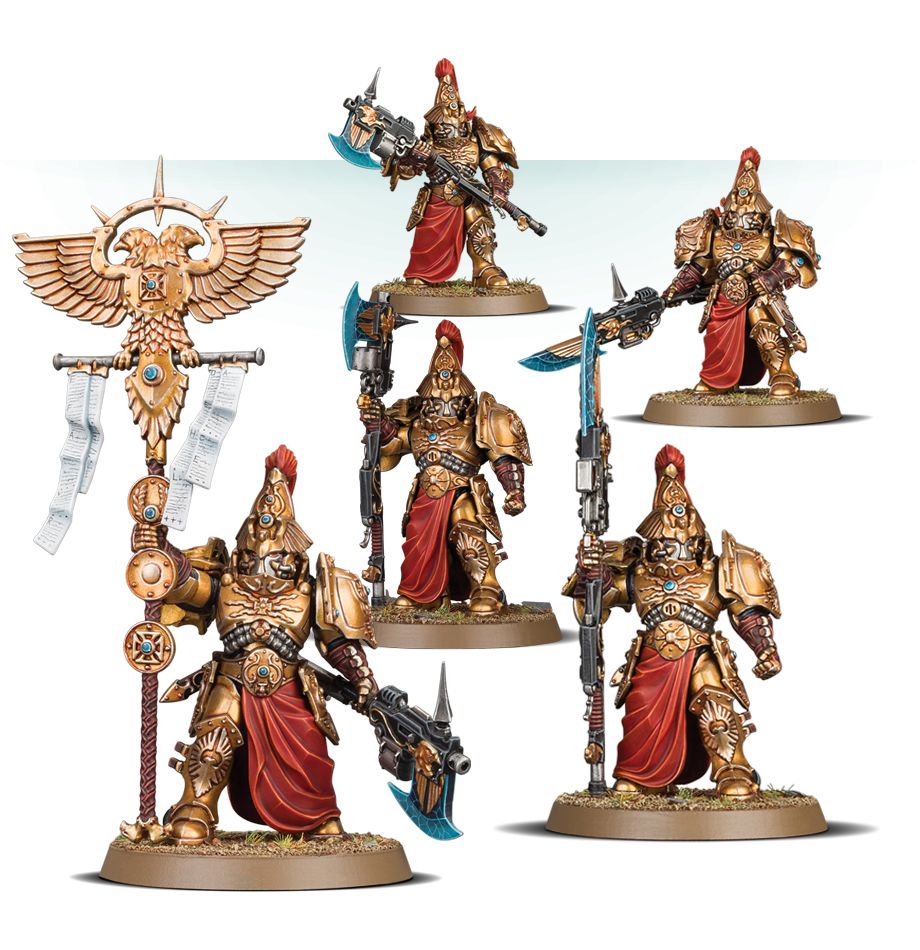 Custodian Wardens / Custodian Wardens Shield-Captain / Custodian Wardens Vexilus Praetor