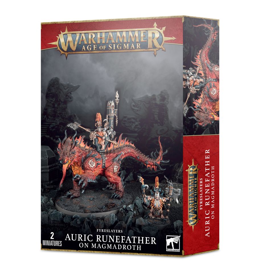 Auric Runefather on Magmadroth / Auric Runesmiter on Magmadroth / Auric Runeson on Magmadroth