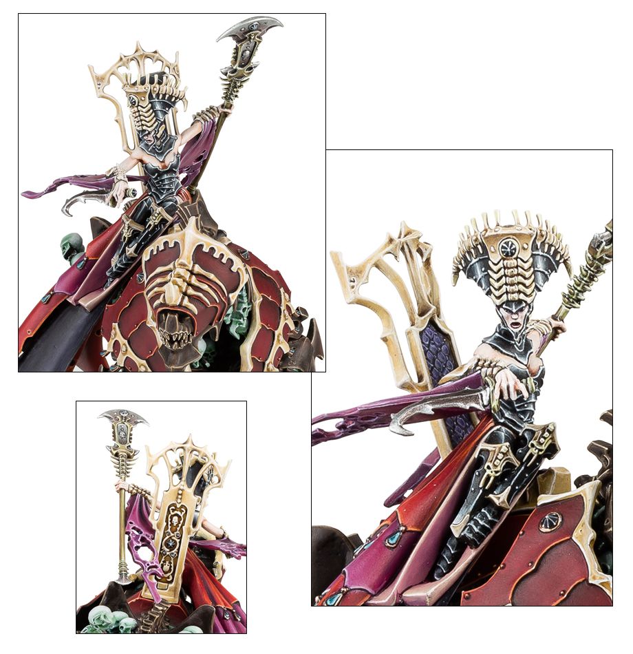 Arkhan the Black, Mortarch of Sacrament / Mannfred von Carstein, Mortarch of Night / Neferata, Mortarch of Blood