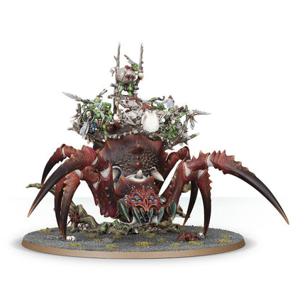 Arachnarok Spider with Flinger / Arachnarok Spider with Spiderfang Warparty / Skitterstrand Arachnarok / Webspinner Shaman on Arachnarok Spider