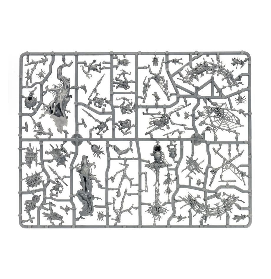 Arachnarok Spider with Flinger / Arachnarok Spider with Spiderfang Warparty / Skitterstrand Arachnarok / Webspinner Shaman on Arachnarok Spider