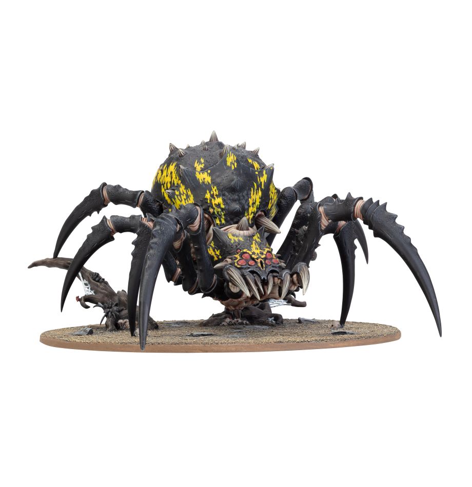 Arachnarok Spider with Flinger / Arachnarok Spider with Spiderfang Warparty / Skitterstrand Arachnarok / Webspinner Shaman on Arachnarok Spider