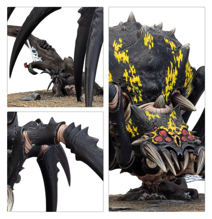 Arachnarok Spider with Flinger / Arachnarok Spider with Spiderfang Warparty / Skitterstrand Arachnarok / Webspinner Shaman on Arachnarok Spider