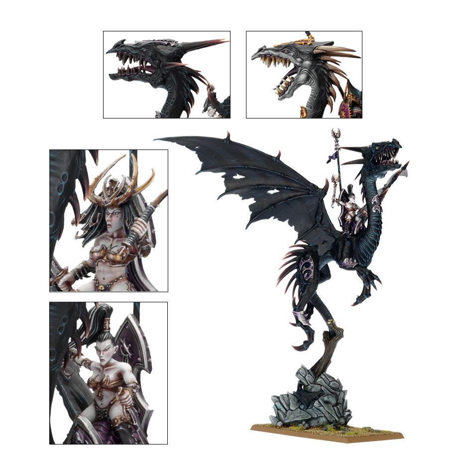 Dreadlord on Black Dragon / Sorceress on Black Dragon