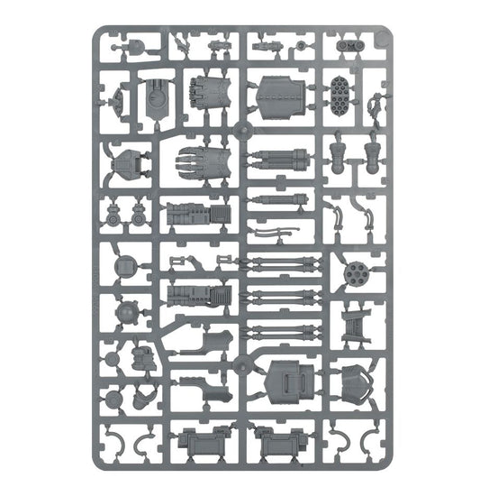 Reaver Titan Weapons: Gatling Blaster, Power Fist, Laser Blaster and Apocalypse Missile Launcher