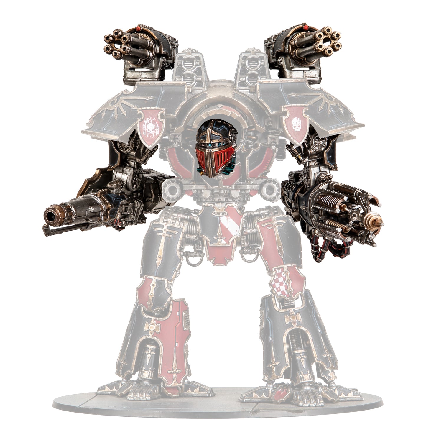 Warlord Titan Weapons: Quake Cannon, Conversion Beam Extirpator, Paired Gatling Blasters, and Paired Turbo-Laser Destructors