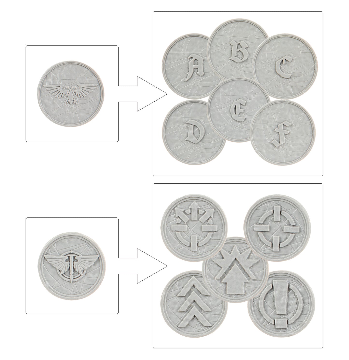 Legions Imperialis: Order Tokens and Objective Markers
