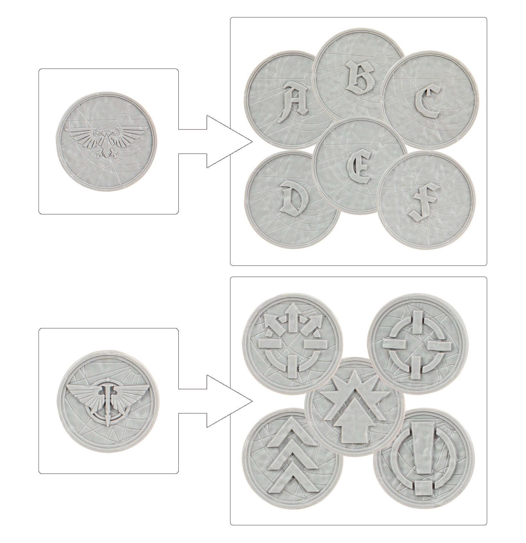 Legions Imperialis: Order Tokens and Objective Markers