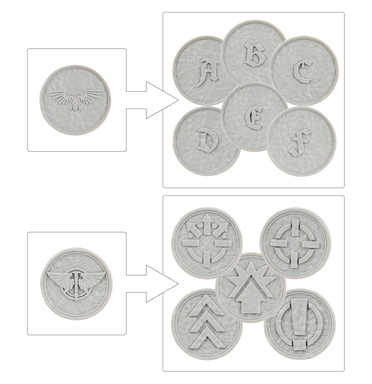 Legions Imperialis: Order Tokens and Objective Markers