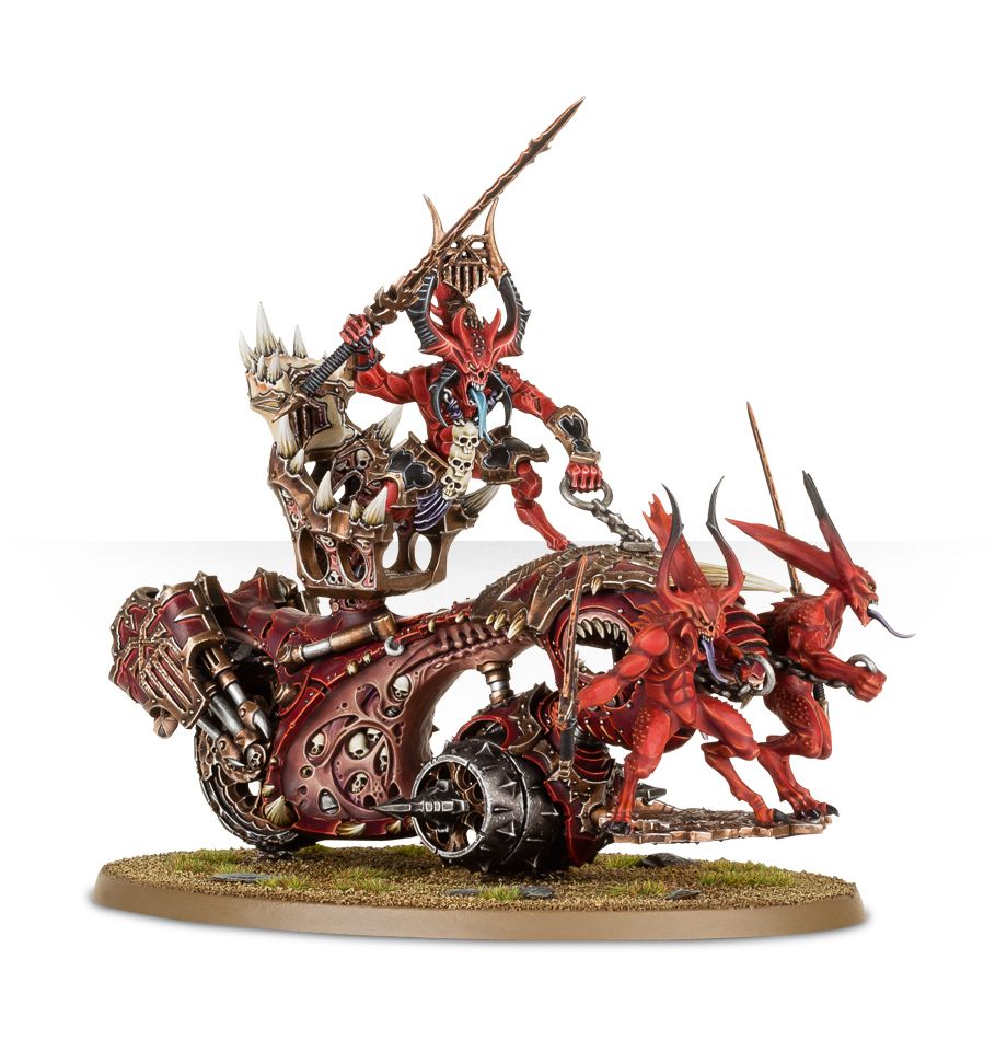 Rendmaster, Herald of Khorne on Blood Throne / Skull Cannon