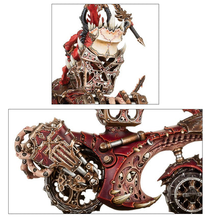 Rendmaster, Herald of Khorne on Blood Throne / Skull Cannon