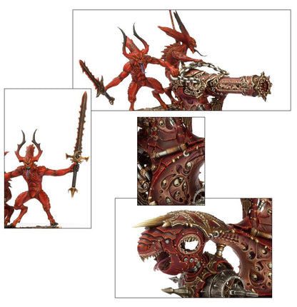 Rendmaster, Herald of Khorne on Blood Throne / Skull Cannon