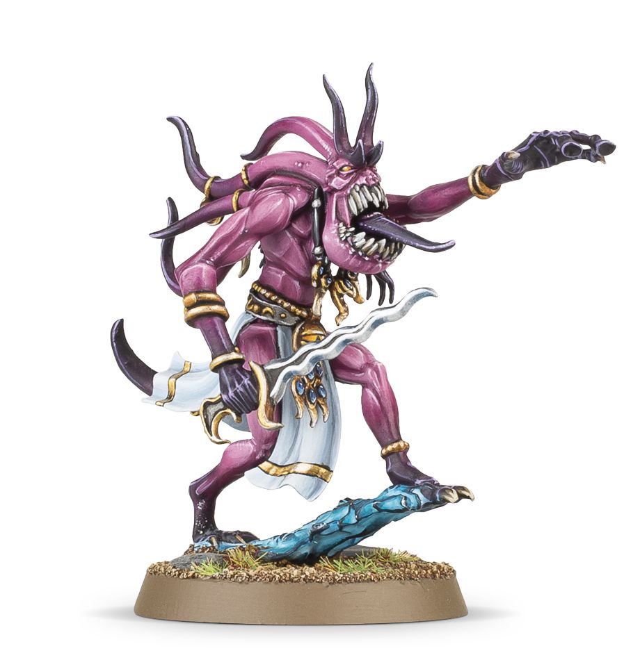 Burning Chariot of Tzeentch / Changecaster / Exalted Flamer of Tzeentch / Fateskimmer, Herald of Tzeentch on Burning Chariot