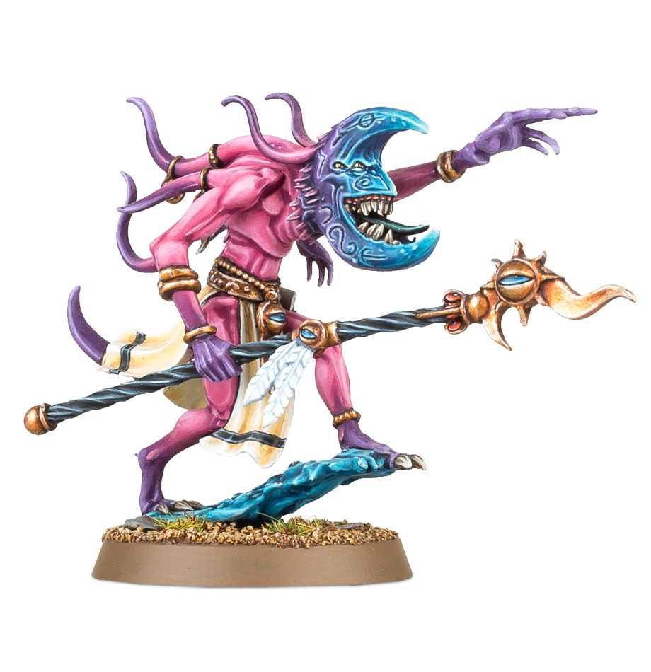 Burning Chariot of Tzeentch / Changecaster / Exalted Flamer of Tzeentch / Fateskimmer, Herald of Tzeentch on Burning Chariot
